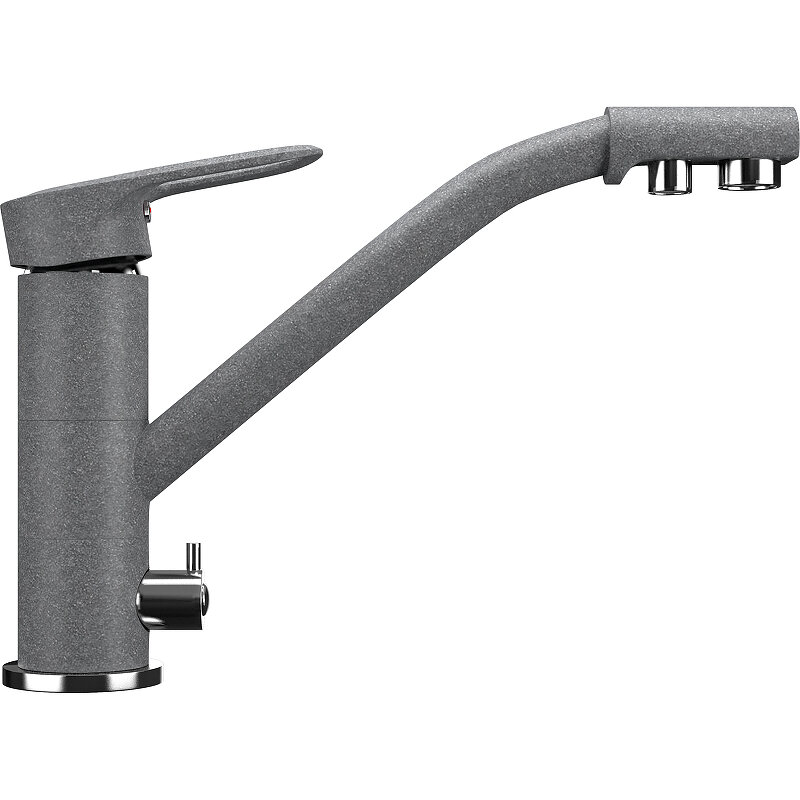 Изображение товара Смеситель для кухни Ulgran U-010 с подключением к фильтру графит матовый