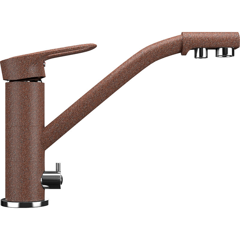 Изображение товара Смеситель для кухни Ulgran U-010 с подключением к фильтру терракот матовый