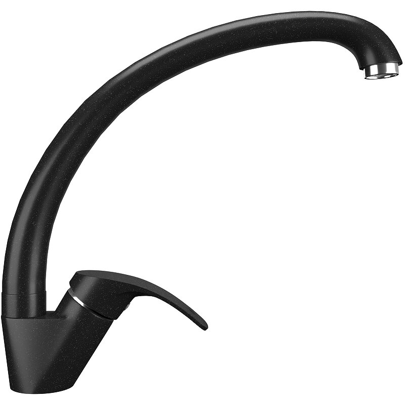 Изображение товара Смеситель для кухни Ulgran U-007 U-007-344 черный матовый с поворотным изливом