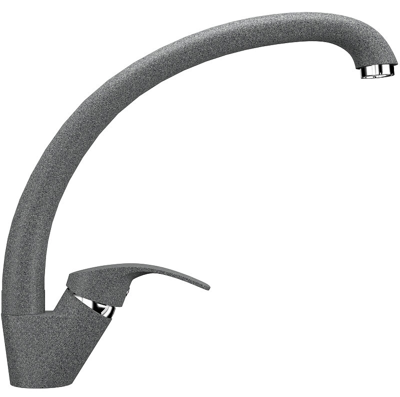 Изображение товара Смеситель для кухни Ulgran U-007 темно-серый матовый высокий с поворотным изливом