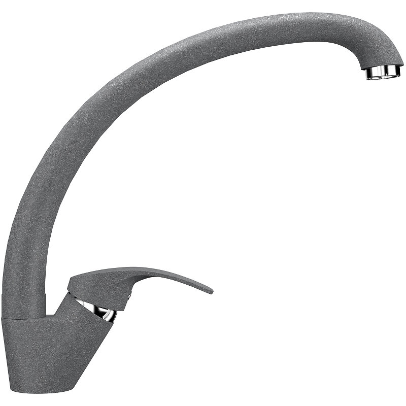 Изображение товара Смеситель для кухни Ulgran U-007 графит матовый высокоповоротный 19.8 см