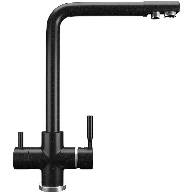 Изображение товара Смеситель для кухни Ulgran U-016 с подключением к фильтру черный матовый