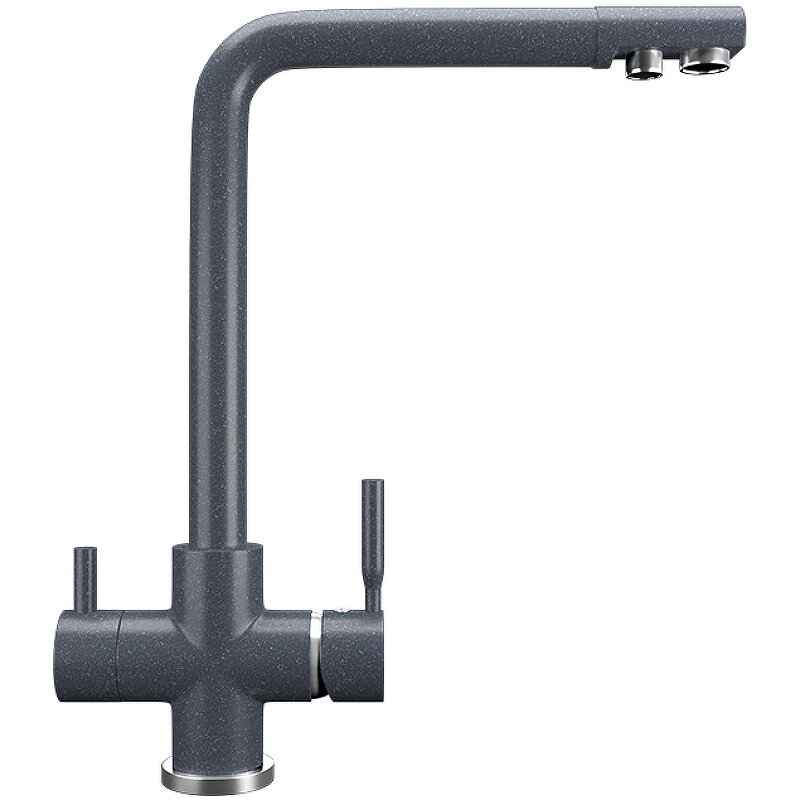 Изображение товара Смеситель для кухни Ulgran U-016 с подключением к фильтру, антрацит матовый