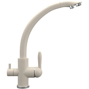 Изображение товара Смеситель для кухни Ulgran Quartz UQ-017 UQ-017-02, с подключением к фильтру, цвет лен матовый