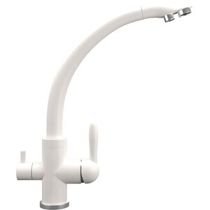 Изображение товара Смеситель для кухни Ulgran Quartz UQ-017 UQ-017-01, с подключением к фильтру, цвет жасмин матовый