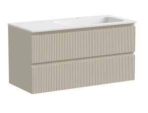 Изображение товара Тумба под раковину Sancos Snob T 100 см подвесная, правая, Beige Soft, SNT100RCE