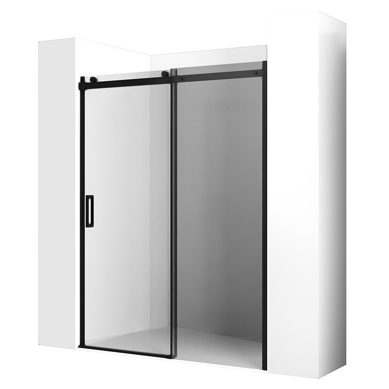 Изображение товара Душевая дверь Ambassador Benefit 130x200 раздвижная черный профиль