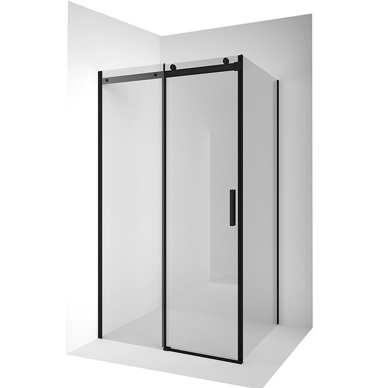 Изображение товара Душевой уголок Ambassador Benefit 140x120x200 см с черным профилем и 8 мм стеклом Изображение товара Душевой уголок Ambassador Benefit 140x120x200 см с черным профилем и 8 мм стеклом