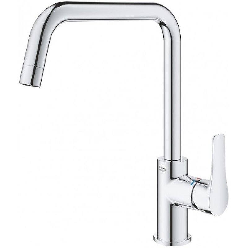 Изображение товара Смеситель для кухонной мойки Grohe Eurosmart 30567000 хром высокий с поворотом