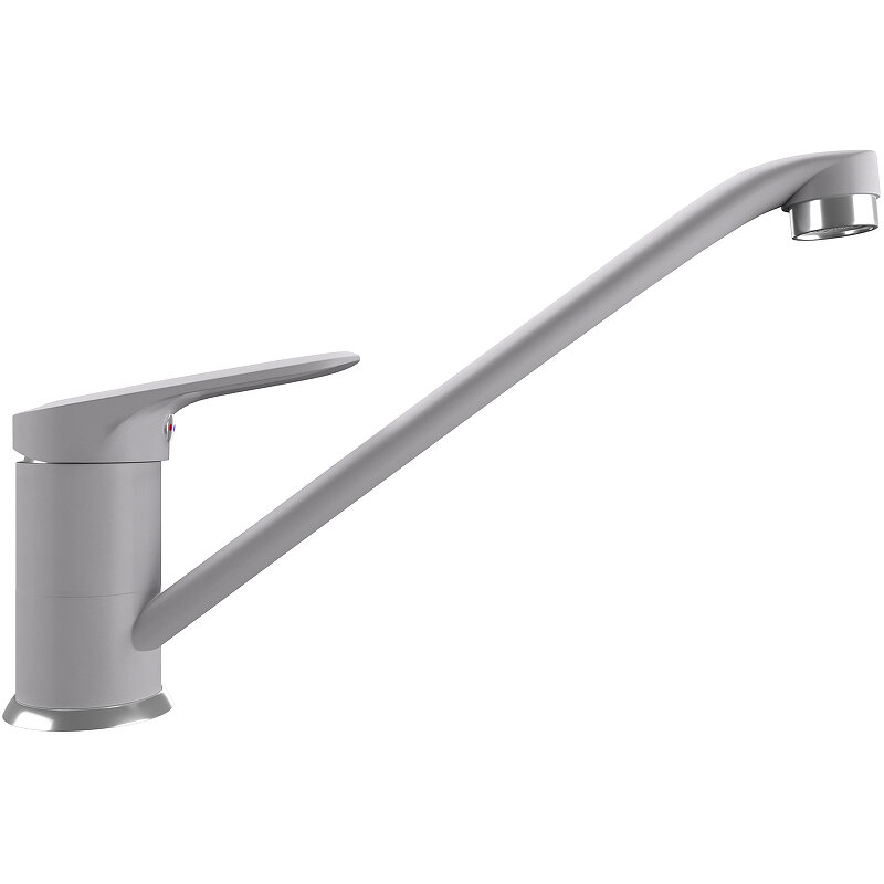 Изображение товара Смеситель для кухни Ulgran Quartz UQ-004 платина матовая с поворотным изливом