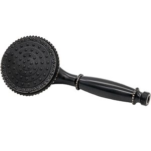 Изображение товара Душевая лейка Milacio черная бронза с одним режимом 15 см ретро стиль