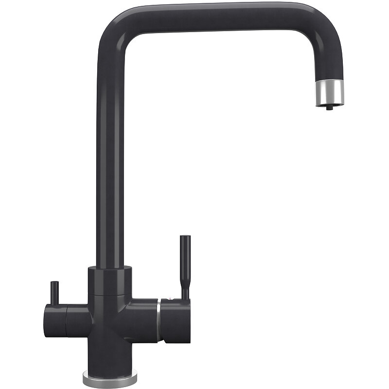 Изображение товара Смеситель для кухни Ulgran Quartz UQ-019 UQ-019-08, с подключением к фильтру, цвет космос матовый