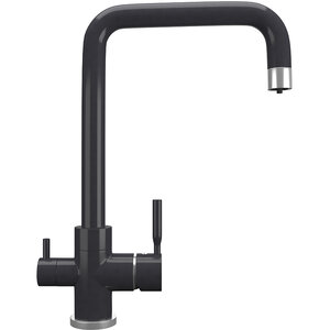 Изображение товара Смеситель для кухни Ulgran Quartz UQ-019 UQ-019-08, с подключением к фильтру, цвет космос матовый