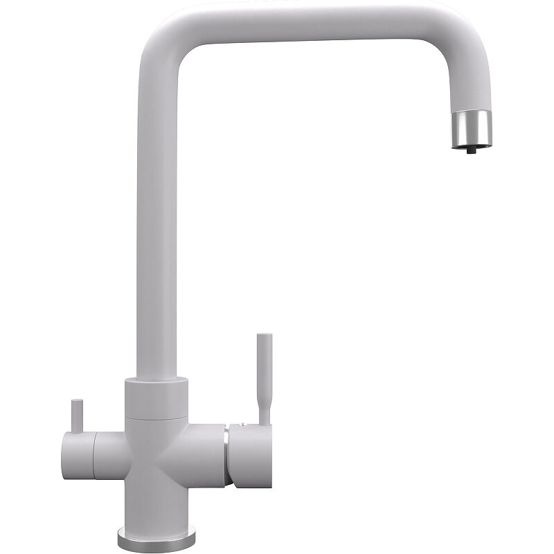 Изображение товара Смеситель для кухни Ulgran Quartz UQ-019 UQ-019-04, с подключением к фильтру, цвет платина матовая Изображение товара Смеситель для кухни Ulgran Quartz UQ-019 UQ-019-04, с подключением к фильтру, цвет платина матовая