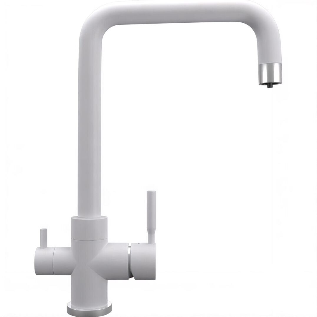 Изображение товара Смеситель для кухни Ulgran Quartz UQ-019 UQ-019-04, с подключением к фильтру, цвет платина матовая