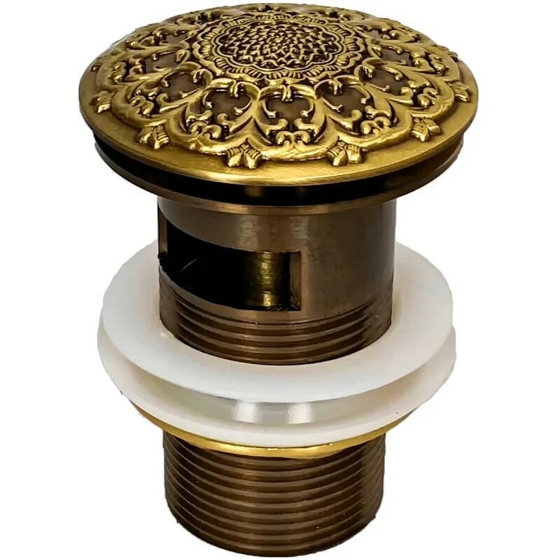 Изображение товара Донный клапан Milacio для раковины с переливом бронза MC.010.BR испанский дизайн