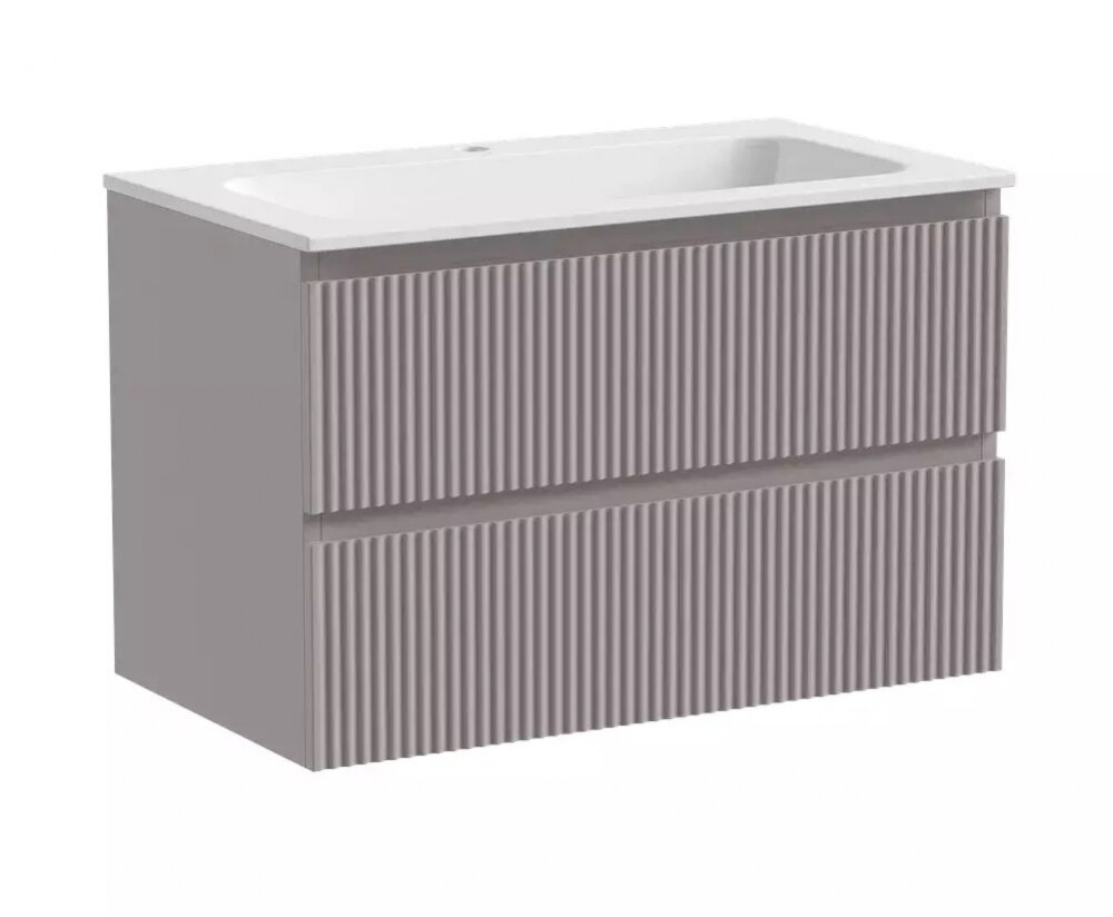 Изображение товара Тумба под раковину Sancos Snob R 80 см подвесная, Doha Soft, SNR80SM