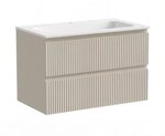 Тумба под раковину Sancos Snob R 80 см подвесная, Beige Soft, SNR80CE - фото 1