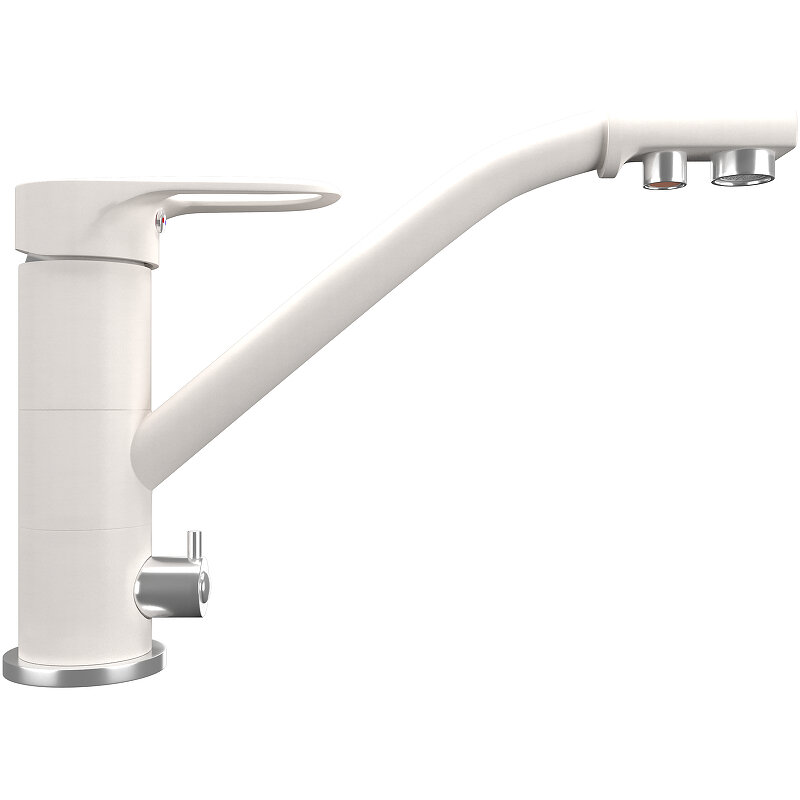 Изображение товара Смеситель для кухни Ulgran Quartz UQ-010 UQ-010-01, с подключением к фильтру, цвет жасмин матовый