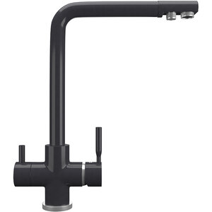 Изображение товара Смеситель для кухни Ulgran Quartz UQ-016 UQ-016-08, с подключением к фильтру, цвет космос матовый