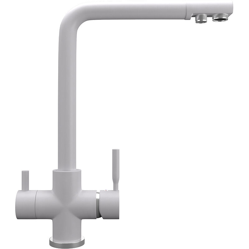 Изображение товара Смеситель для кухни Ulgran Quartz UQ-016 UQ-016-04, с подключением к фильтру, цвет платина матовая Изображение товара Смеситель для кухни Ulgran Quartz UQ-016 UQ-016-04, с подключением к фильтру, цвет платина матовая