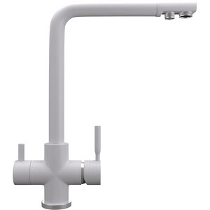 Изображение товара Смеситель для кухни Ulgran Quartz UQ-016 UQ-016-04, с подключением к фильтру, цвет платина матовая