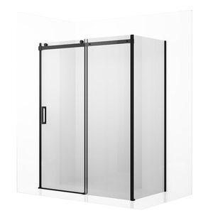 Изображение товара Душевой уголок Ambassador Benefit 160x120 см черный стекло прозрачное