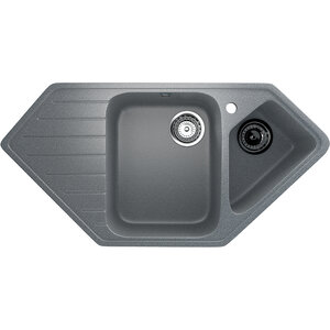 Изображение товара Кухонная мойка Ulgran U-409 97 см нержавеющая сталь с двумя чашами