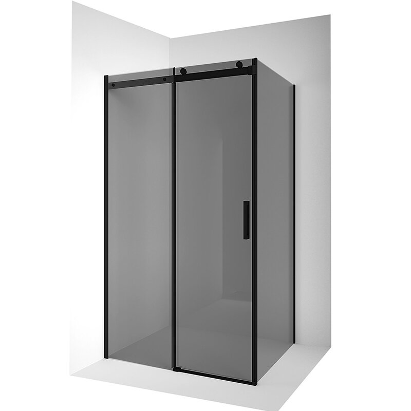 Изображение товара Душевой уголок Ambassador Benefit 140x100x200 см с черным профилем и тонированным стеклом