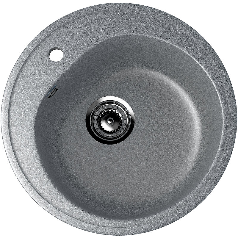 Изображение товара Мойка кухонная Ulgran U-101, 50 см, цвет темно-серый, U-101-309