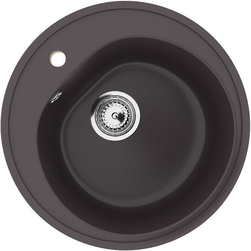 Изображение товара Мойка кухонная Ulgran U-101, 50 см, цвет шоколад, U-101-345