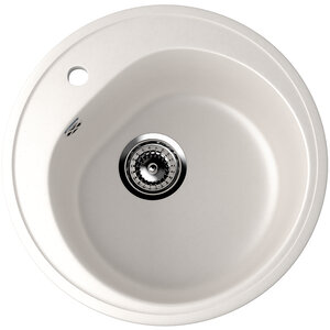 Изображение товара Кухонная мойка Ulgran U-101-331 из нержавеющей стали 50 см белая, встраиваемая