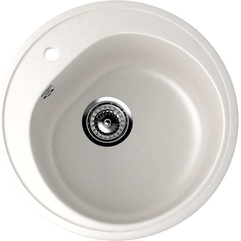 Изображение товара Кухонная мойка Ulgran U-101-341 из нержавеющей стали 50x50 см белая