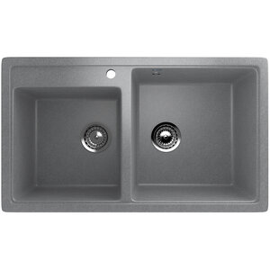 Изображение товара Кухонная мойка Ulgran U-200-342 84 см графит нержавеющая сталь