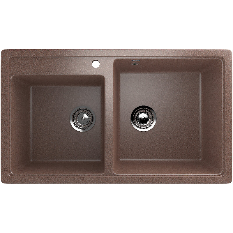 Изображение товара Мойка кухонная Ulgran U-200-307 84 см терракот нержавеющая сталь