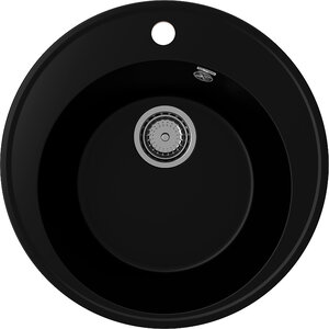 Изображение товара Мойка кухонная Ulgran Quartz Nora 485-07, 48.5 см, цвет уголь