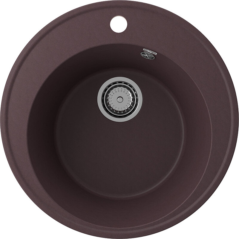 Изображение товара Кухонная мойка Ulgran Quartz Nora 485-06 48.5 см коричневая матовая