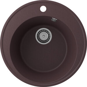 Изображение товара Мойка кухонная Ulgran Quartz Nora 485-06, 48.5 см, цвет трюфель