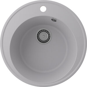 Изображение товара Мойка кухонная Ulgran Quartz Nora 485-04, 48.5 см, цвет платина