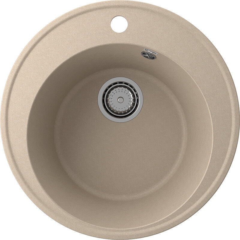 Изображение товара Кухонная мойка Ulgran Nora 485-03 из искусственного камня или нержавеющей стали 48.5 см бежевый