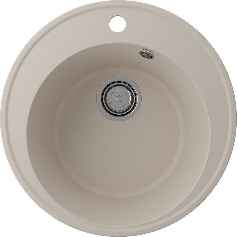 Изображение товара Мойка кухонная Ulgran Quartz Nora 485-02, 48.5 см, цвет лен