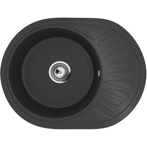 Изображение товара Мойка кухонная Ulgran U-107m U-107m-344, 57 см, цвет ультра-черный