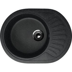 Изображение товара Мойка кухонная Ulgran U-107m черная 57 см