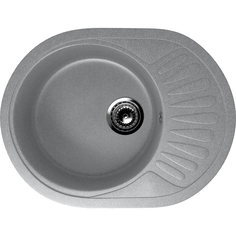 Изображение товара Кухонная мойка Ulgran U-107m 57 см графит нержавеющая сталь укладная
