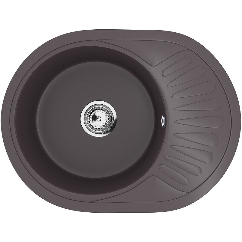 Изображение товара Кухонная мойка Ulgran U-107m 57 см искусственный камень матовая коричневая