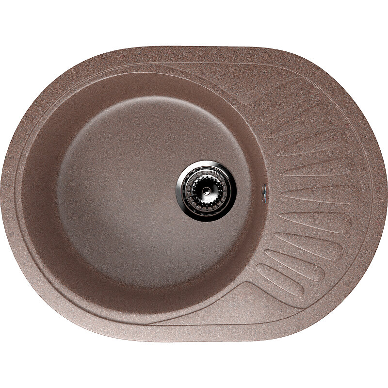 Изображение товара Кухонная мойка Ulgran U-107m 57 см, терракотовый цвет, встройка