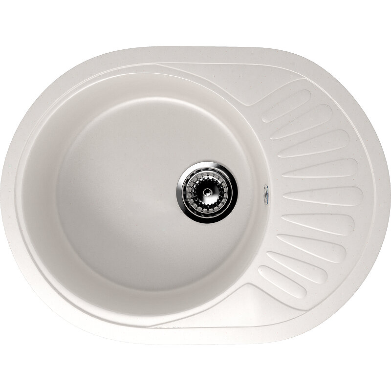 Изображение товара Мойка кухонная Ulgran U-107m U-107m-331, 57 см, цвет белый