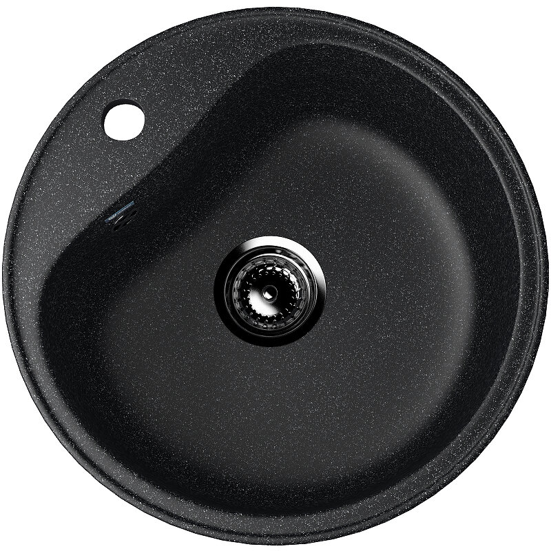 Изображение товара Кухонная мойка Ulgran U-100 U-100-308, 49 см, черная, нержавеющая сталь Изображение товара Кухонная мойка Ulgran U-100 U-100-308, 49 см, черная, нержавеющая сталь