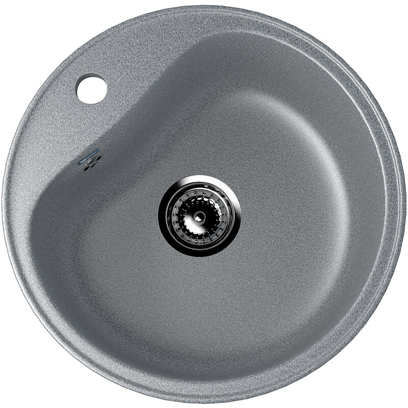 Изображение товара Мойка кухонная Ulgran U-100 U-100-309, 49 см, цвет темно-серый