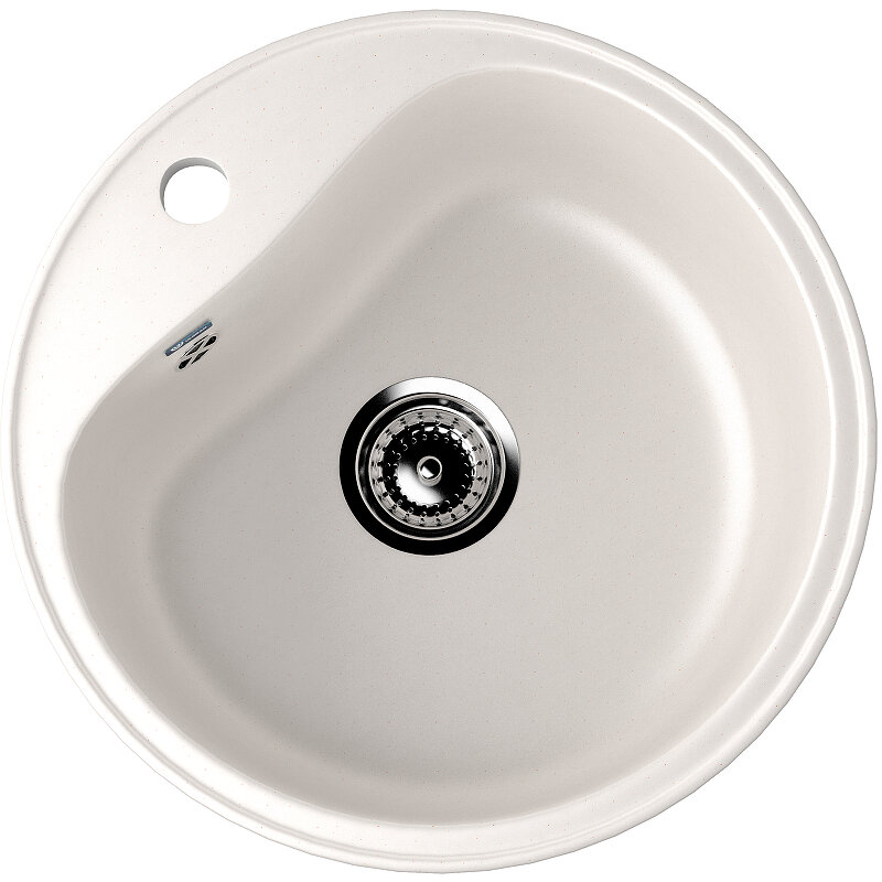 Изображение товара Кухонная мойка Ulgran U-100 49 см, белая, встраиваемая